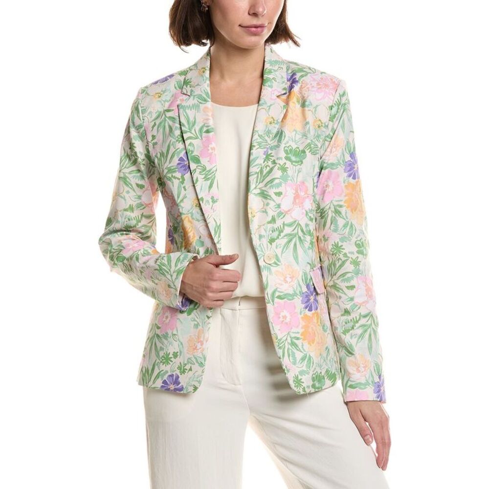 Tahari Asl Womens Blazer, Green